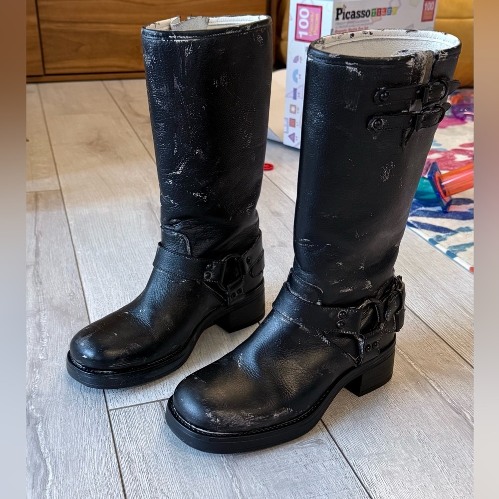 Custom paint boots - Genuine leather
